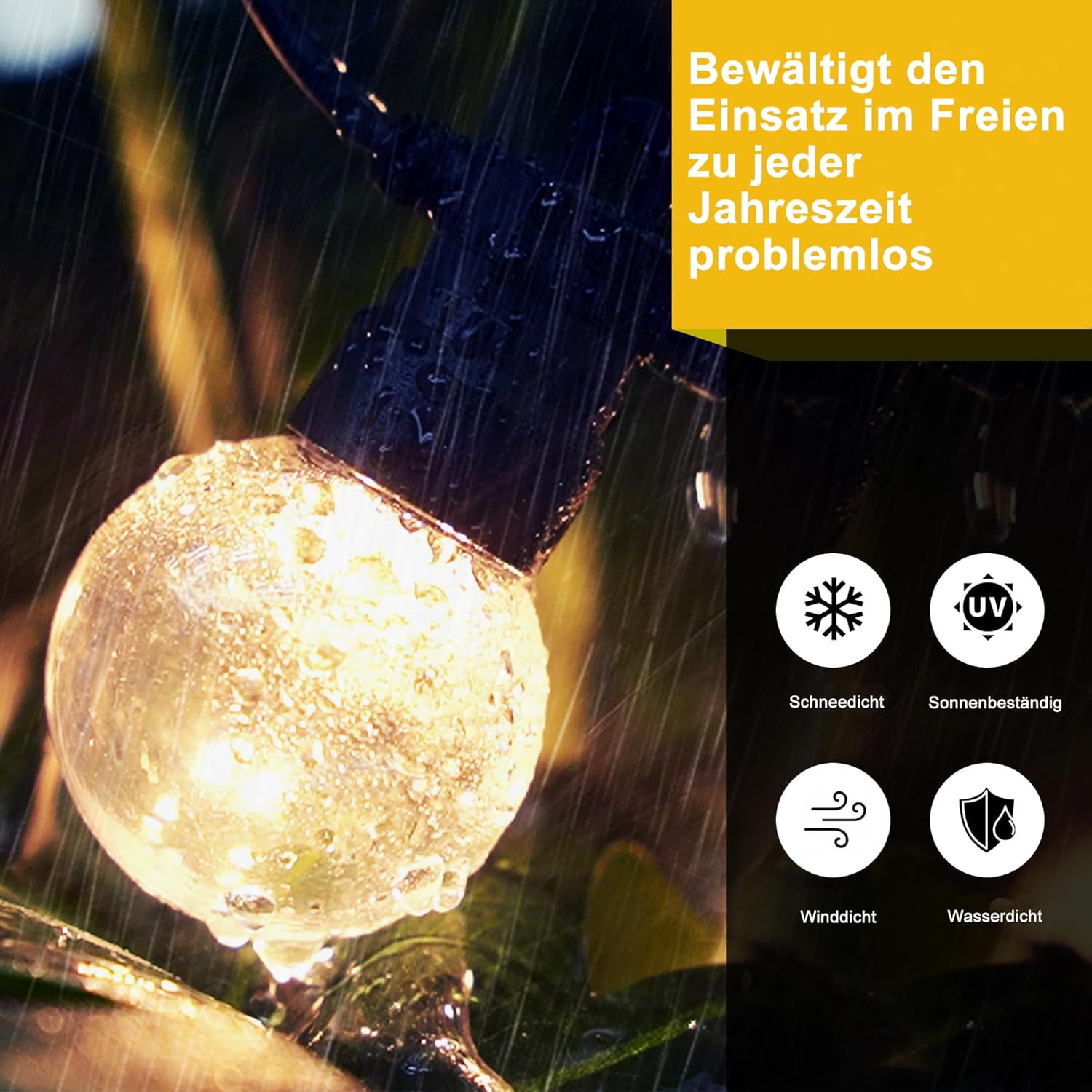 PURPLE LEAF Alu Lamellenpavillon 3.65 x 4.25 m mit 14.6 m 24 LED Kugel Lichterkette Pergola mit Verstellbaren Lamellendach Terrassenüberdachung Wasserdicht Stabil Lamellenpergola für Terrasse, Grau