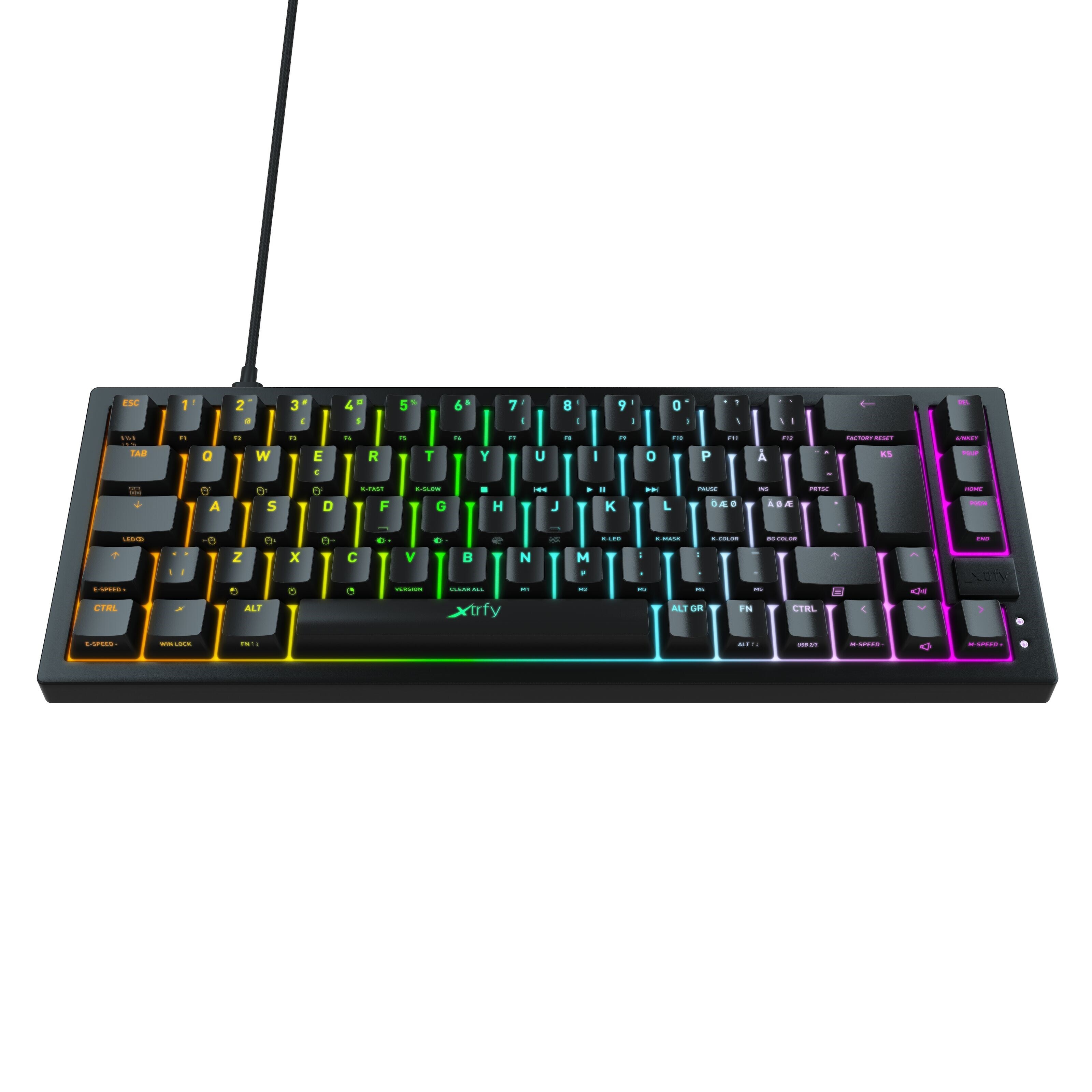 Xtrfy K5 Compact RGB Svart