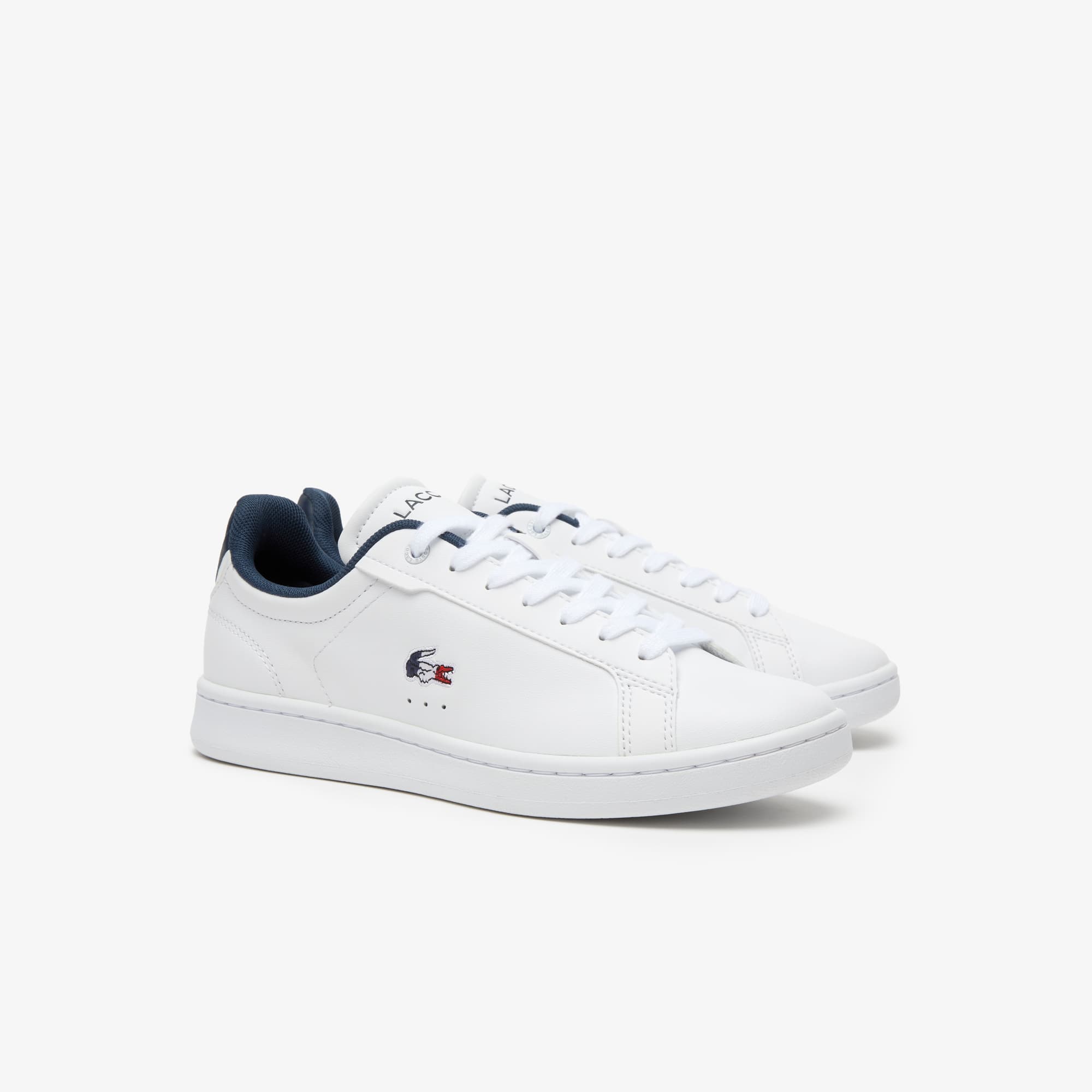 Sneakers Carnaby Pro femme Lacoste en cuir tricolores Sneakers - Blanc - Lacoste - Femme