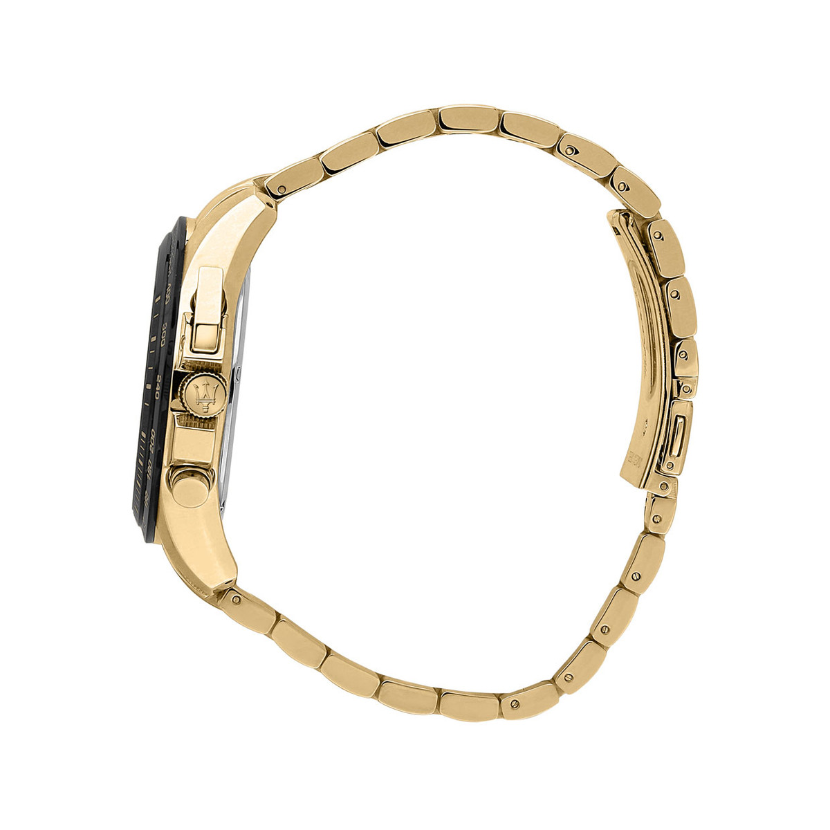 Montre MASERATI homme bracelet acier inoxydable doré jaune
