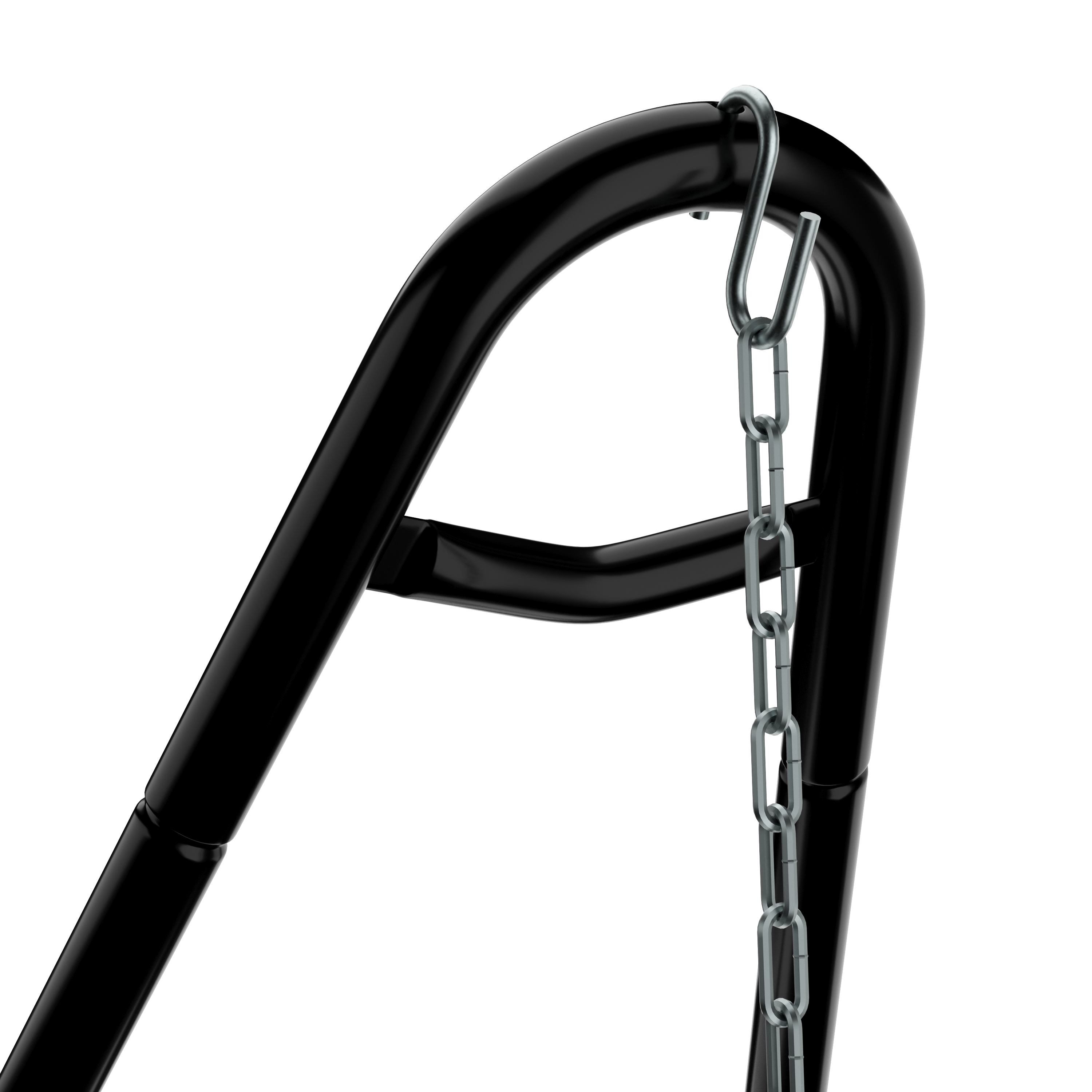 Gestell für Hängematte 325 x 100 cm schwarz
