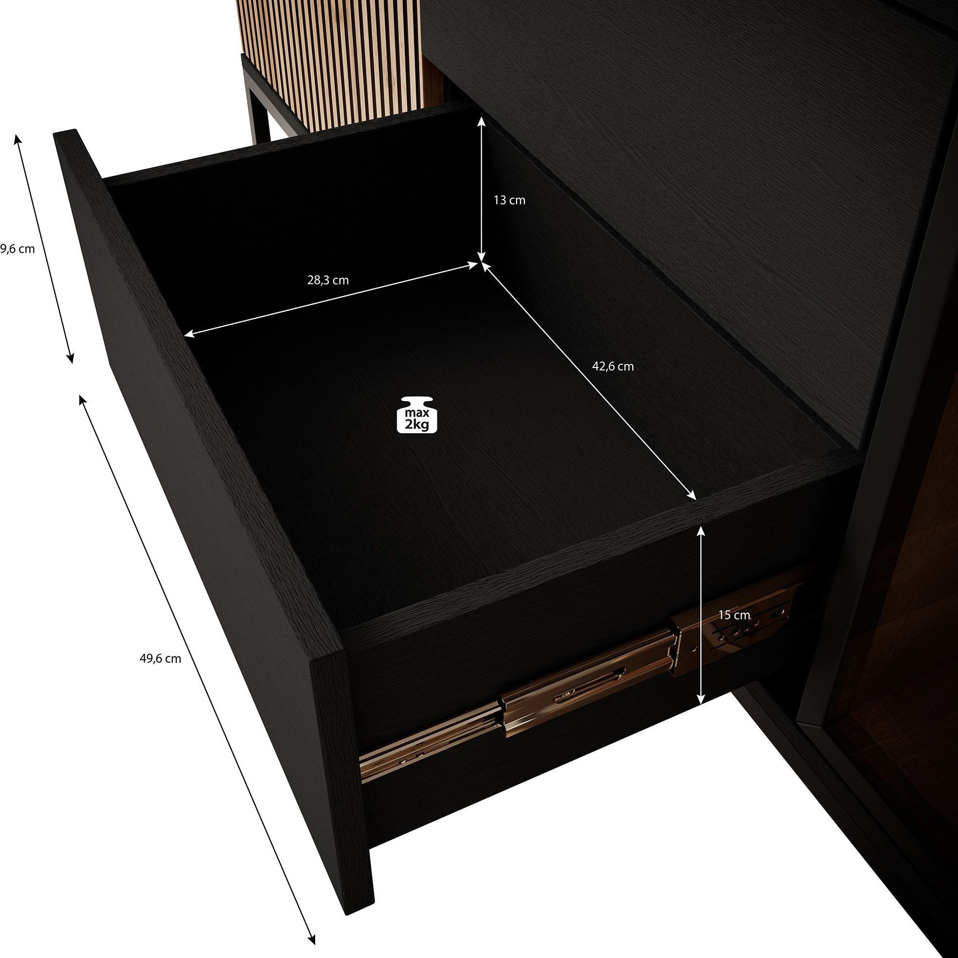 Legend 2 - Dressoir - Beige - 153x39x83 cm