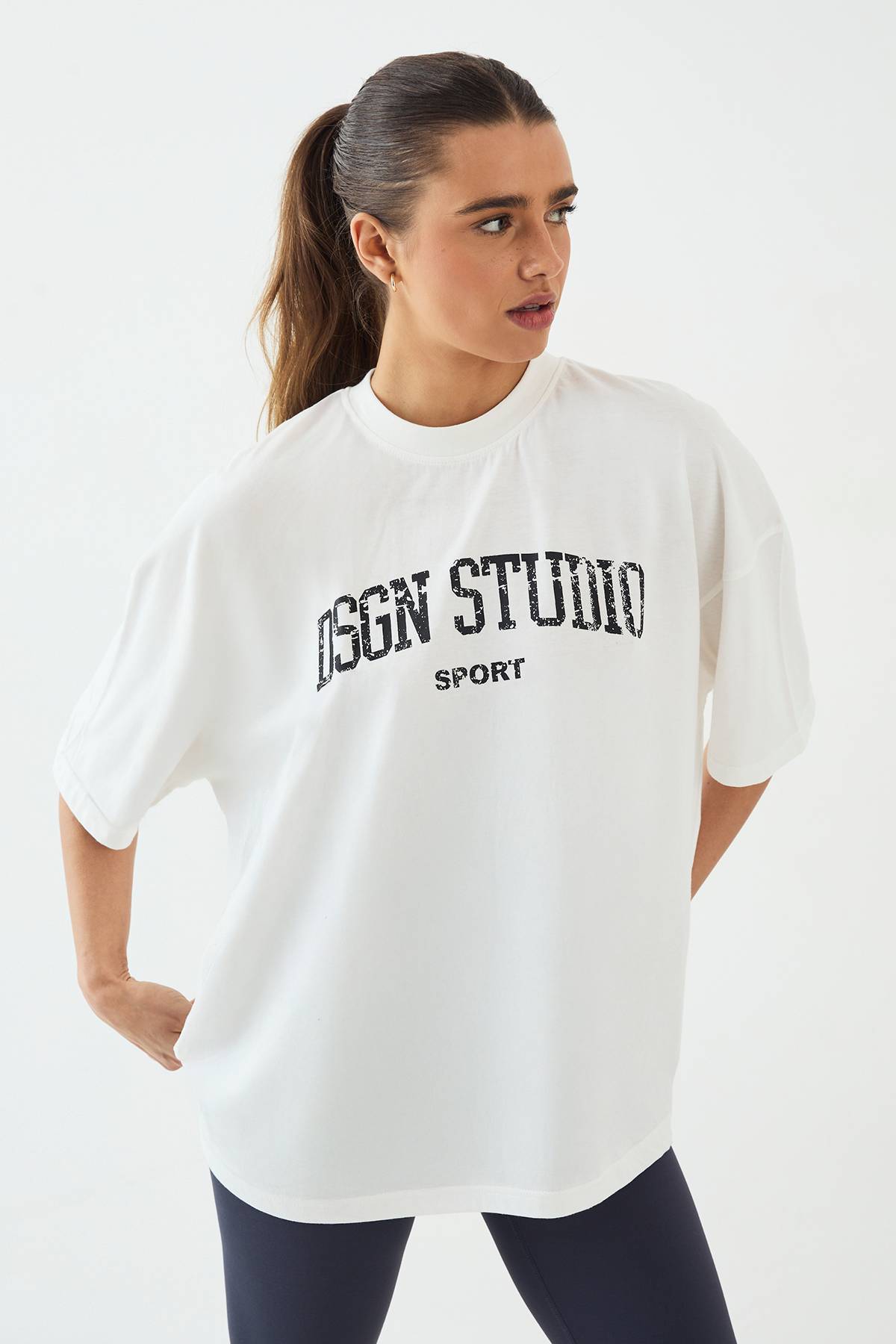 T-shirt Oversize Imprimé Collegiate Dsgn Studio