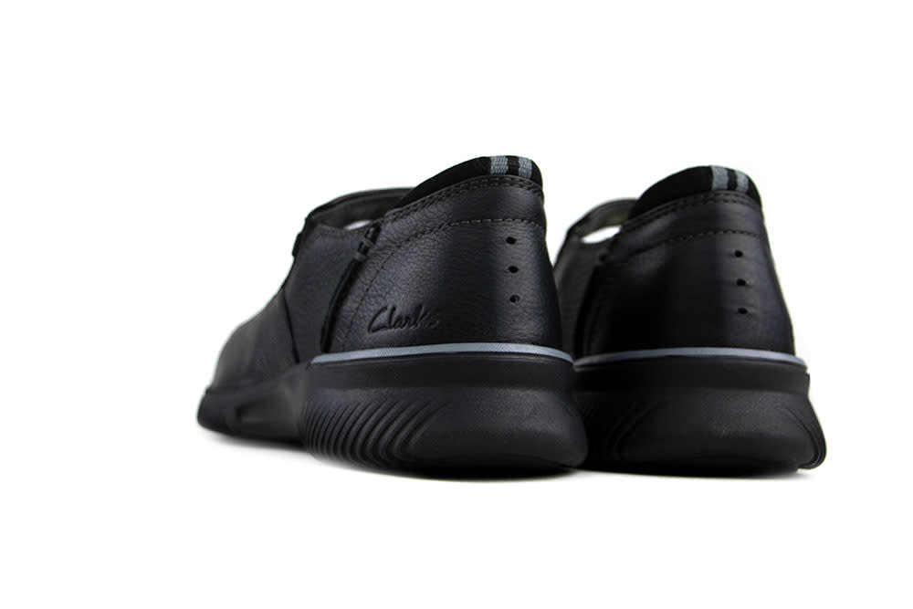 Clarks Instappers Donaway Step Zwart