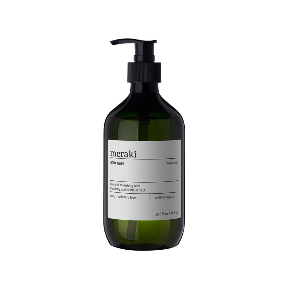 Meraki Body Wash, Linen Dew - 490 ml