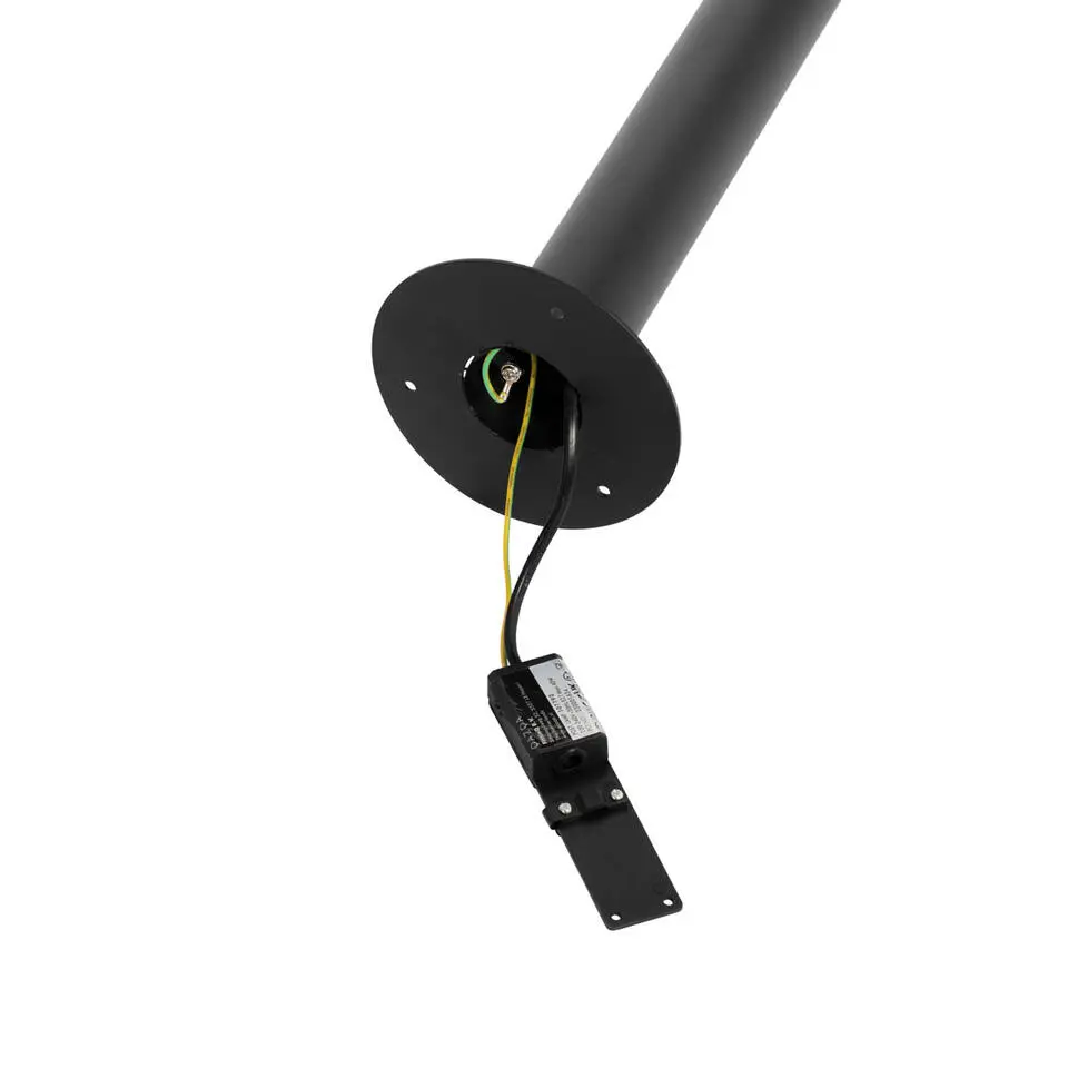 Qazqa staande buitenlampen morty zwart e27