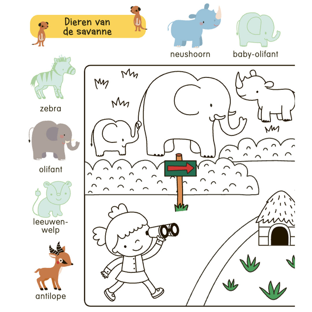 Uitgeverij deltas stickerboek - in de dierentuin
