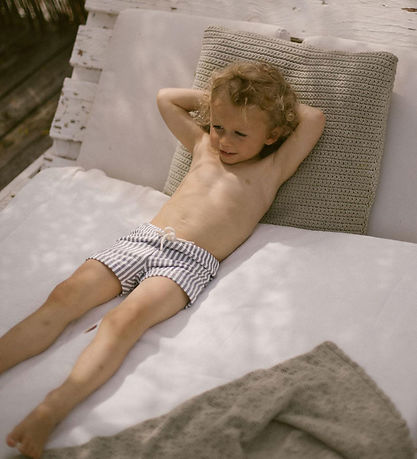Lil Atelier Bådeshorts - NmmFarrow Swim Tights - Sølver Filigree