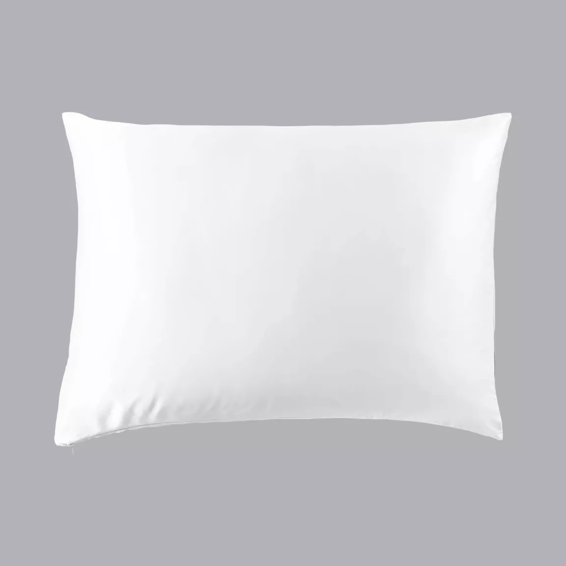 Taie d'oreiller rectangulaire soie de mûrier (50 x 70 cm) Mizuki Blanche