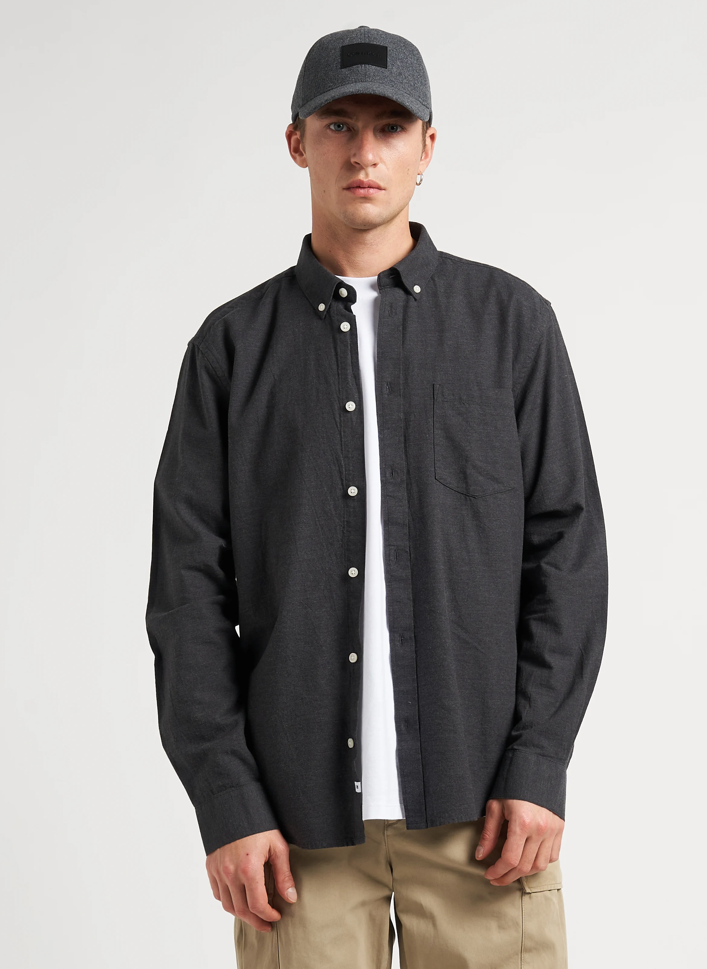 Jay 3.0 - Chemise regular-fit en coton bio | Argent