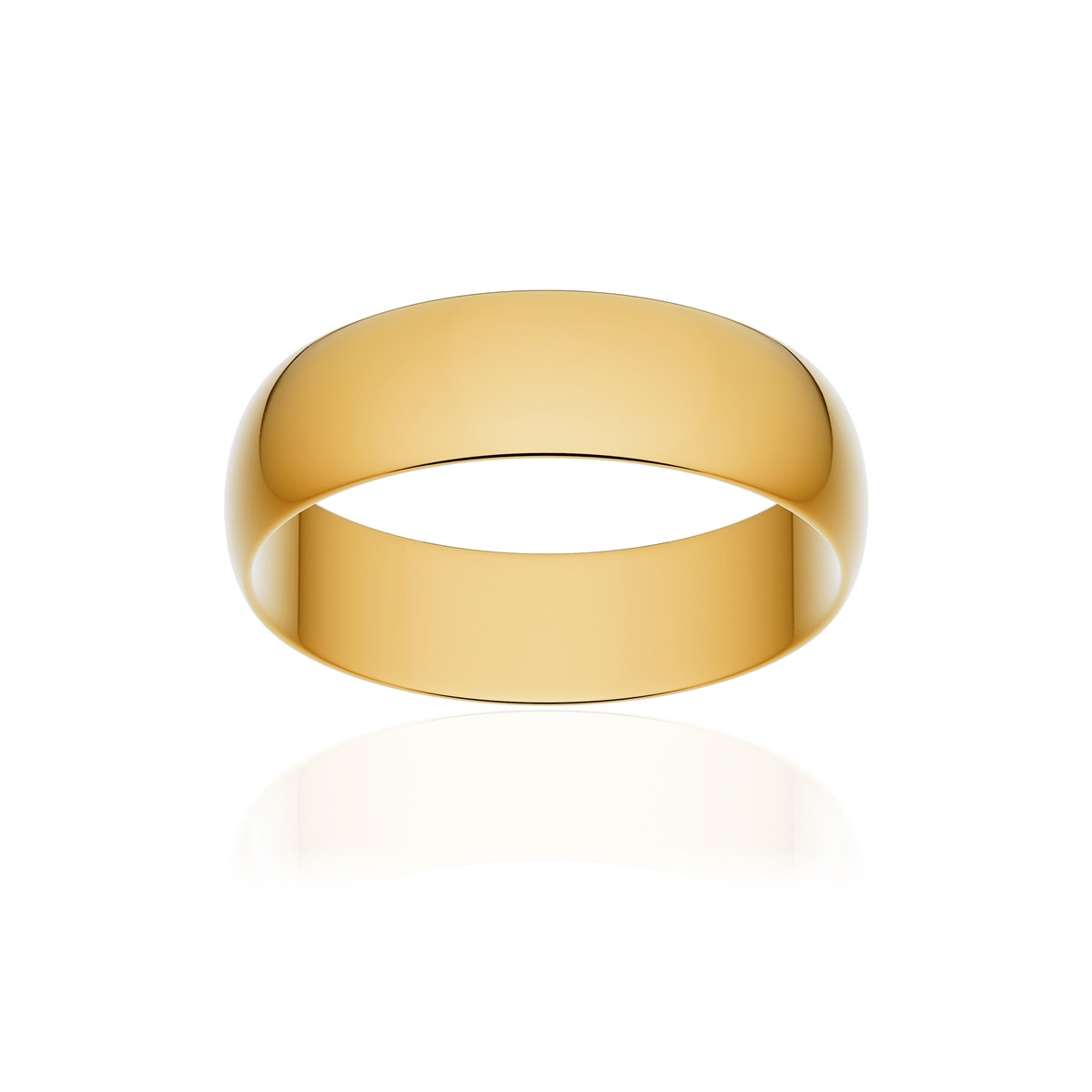 Alliance or 375 jaune poli ruban 5,5mm