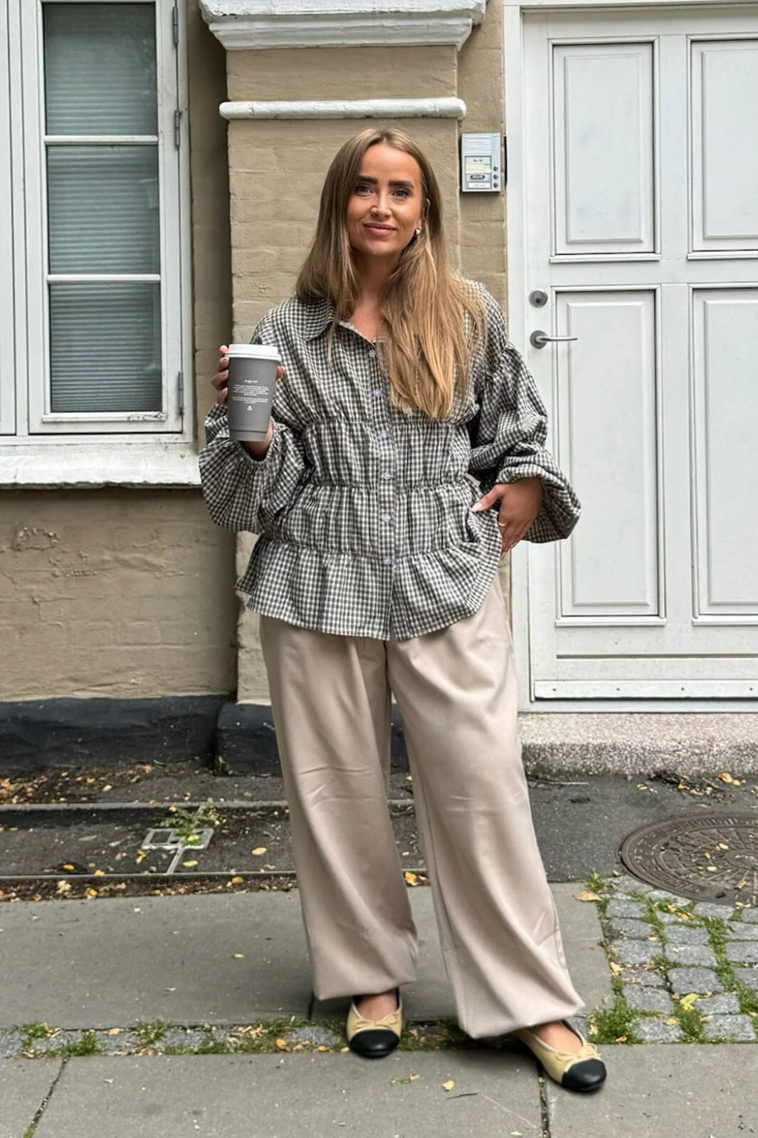 BYIC Sallyic Smock Shirt bsc black small checks