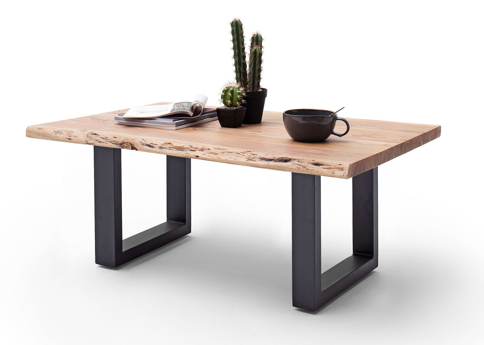Couchtisch CARTAGENA U110 anthrazit /massiv natur