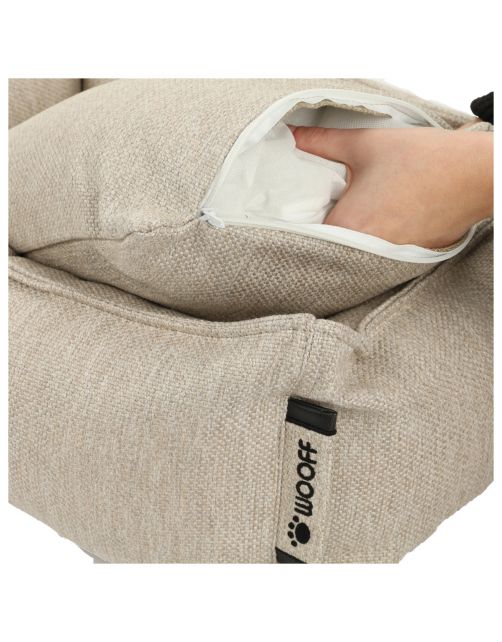 Wooff Mand Cocoon Nano Smoke - Hondenmand