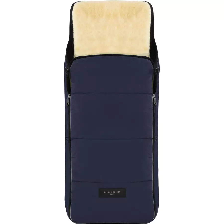 Werner Christ Baby Lammfellfußsack CORTINA navy