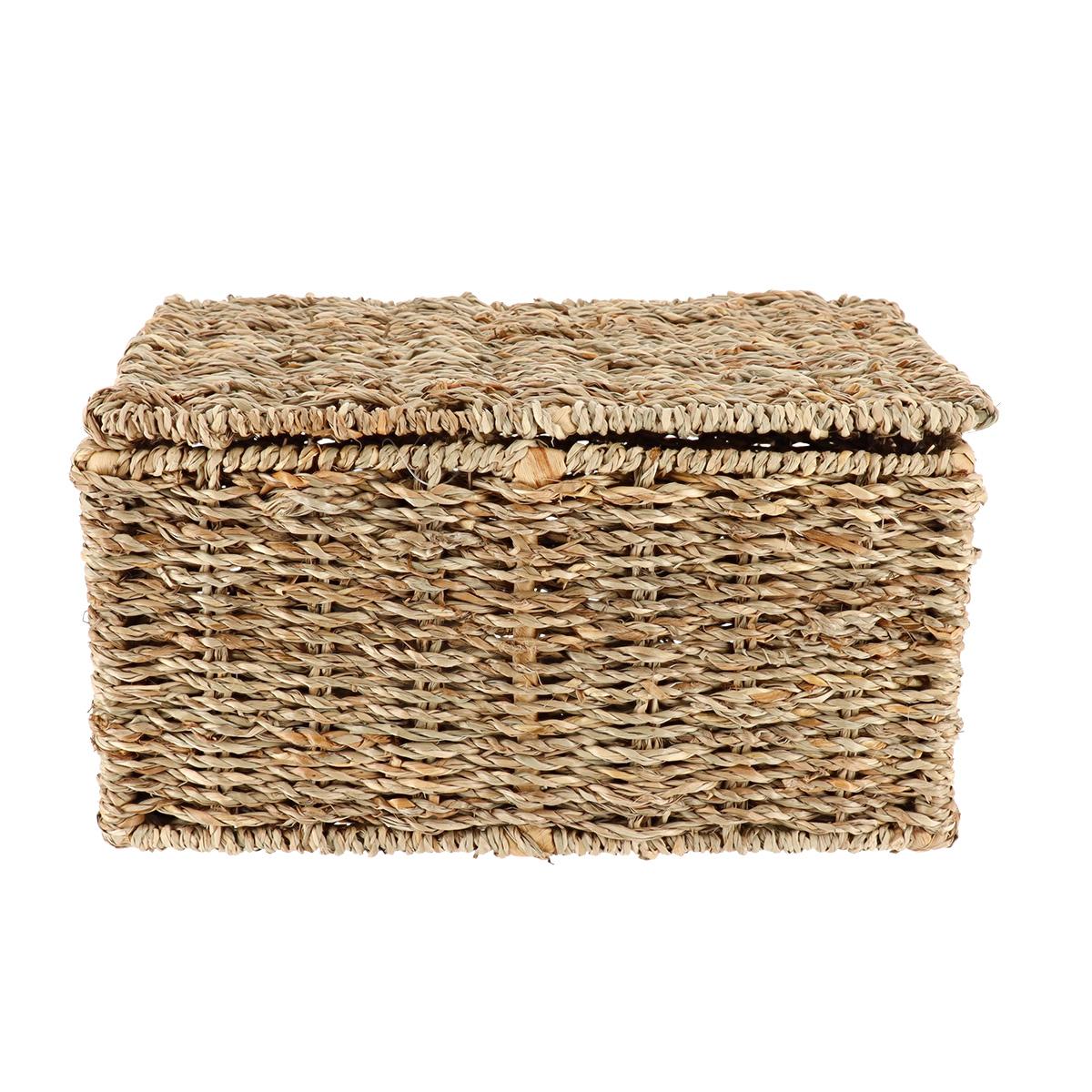 MALLE RECTANGLE MATIERE VEGETALE 30X20X15CM NATUREL