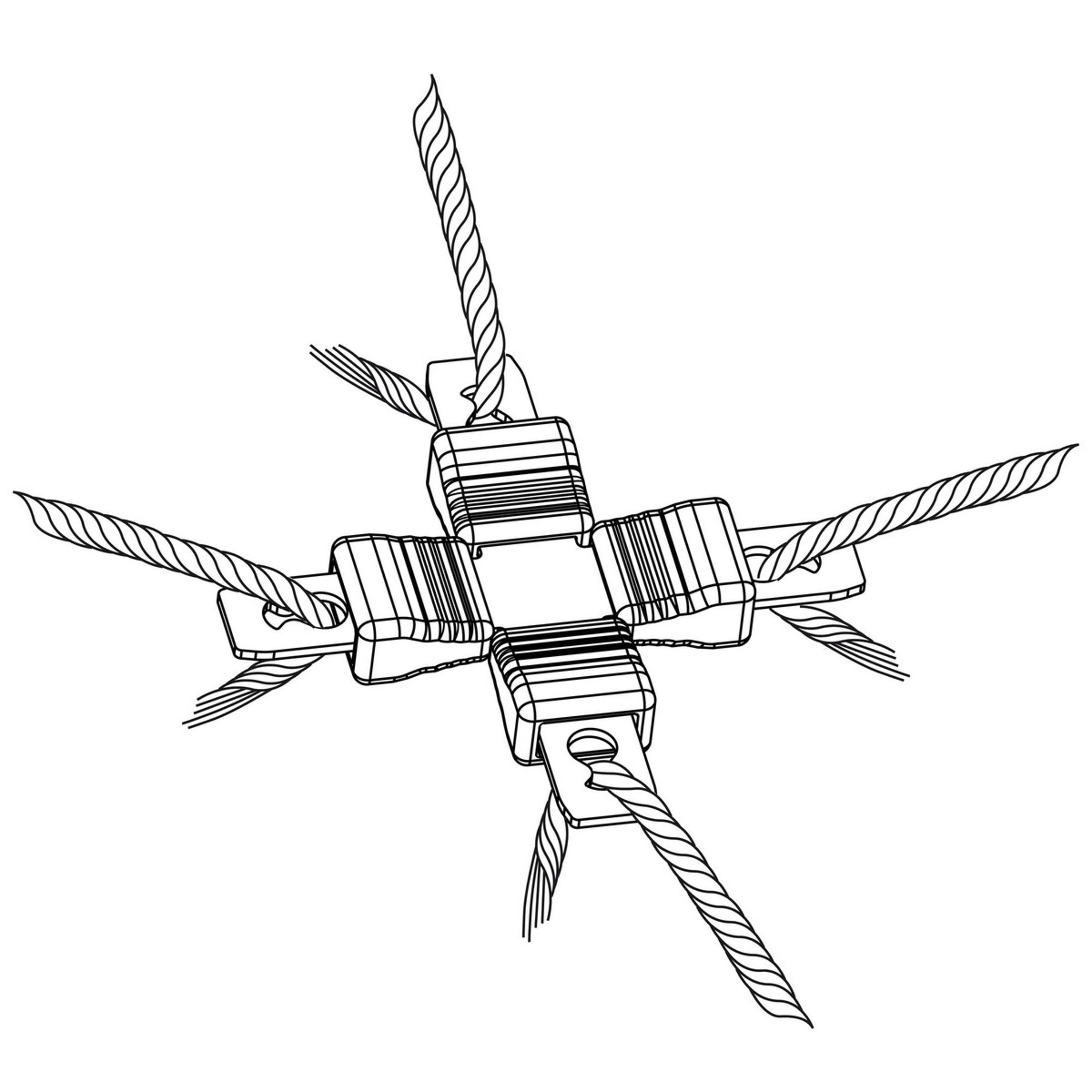 Ako Reparatieset Litzclip 8-delig Verzinkt