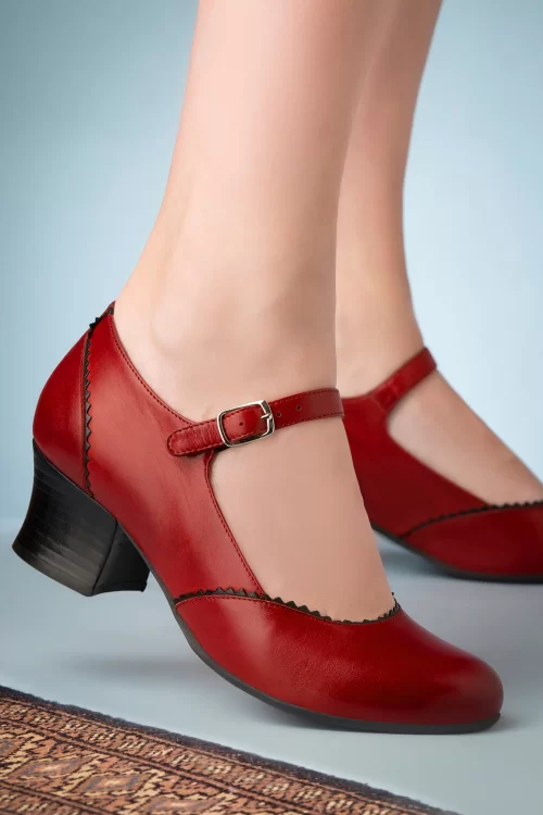 Miz Mooz Fayette Mary Jane Pumps in dieprood