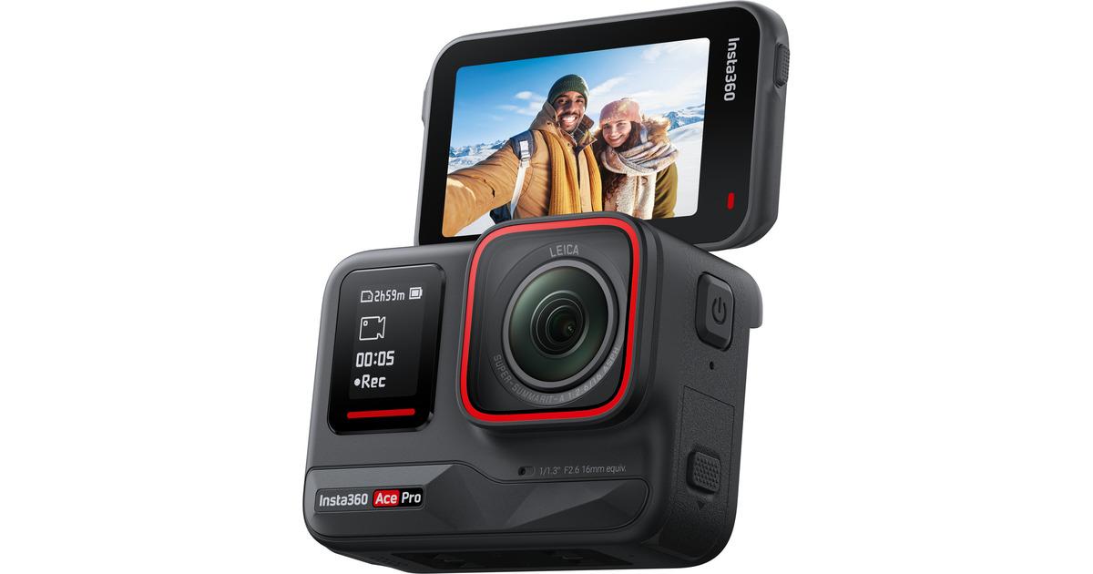 Insta360Ace Pro action sport 8K videocamera  (Zwart)