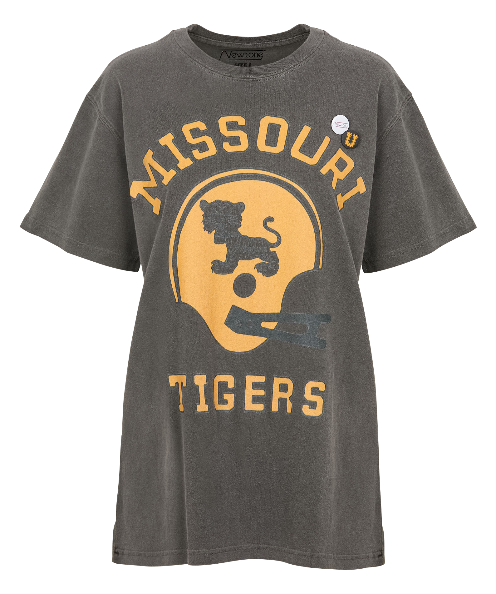TRUCKER MISSOURI - Tee-shirt droit col rond sérigraphié en coton | Gris
