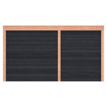 Overkapping Douglas Zwart Zweeds Rabat 445x255cm