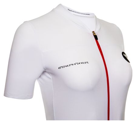Maillot Manches Courtes Femme LeBram Galibier Blanc