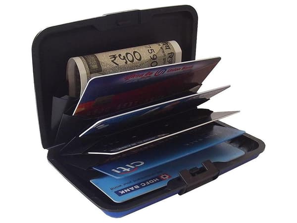 Kortholder i aluminium - RFID-Safe