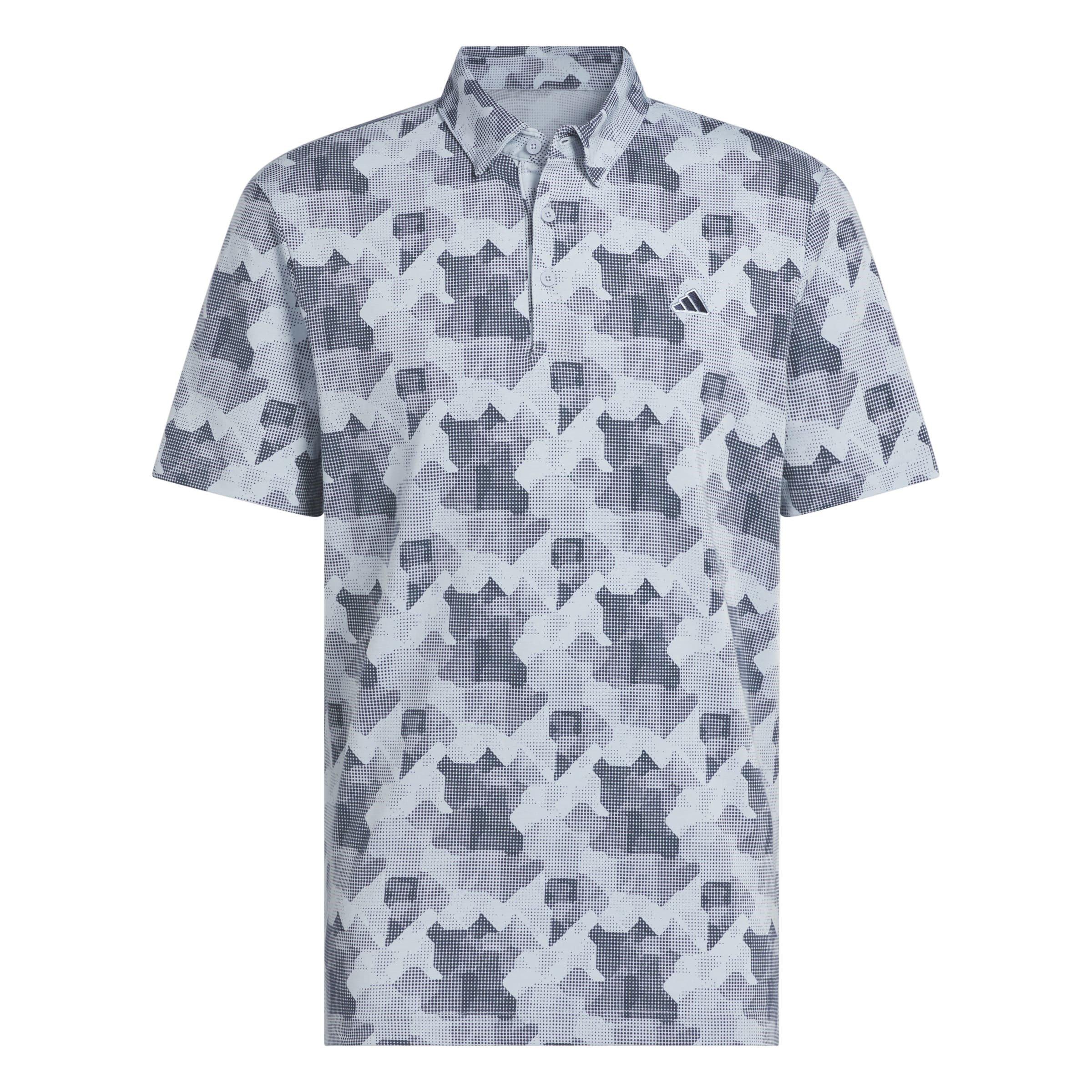 adidas All Over Print Golf Polo Shirt Mens
