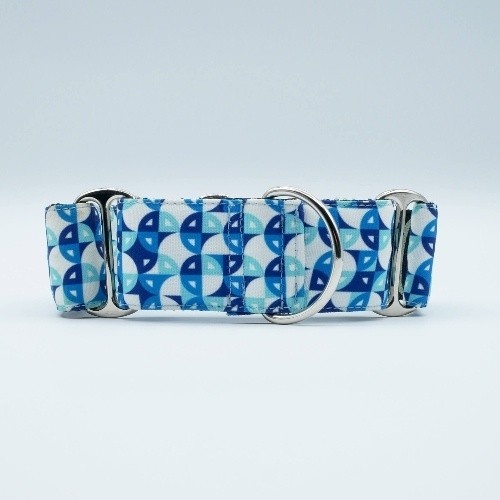 Coleira Martingale Henderson Baona em Nylon Reciclado para Cães, Azul