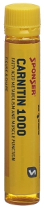 SPONSER Carnitin 1000 Peach Ampulle, 30 x 25 ml