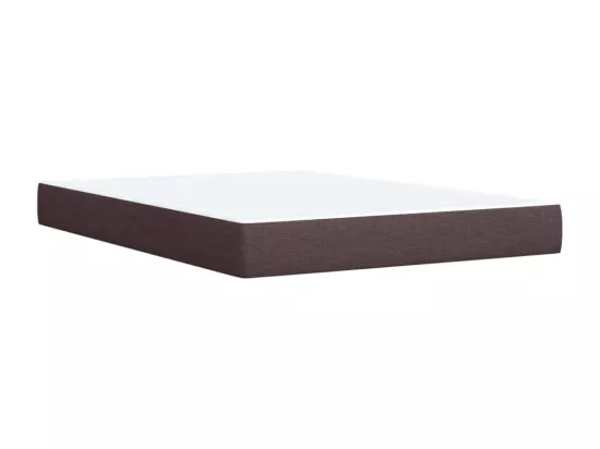 Sommier à lattes de lit avec matelas Marron foncé 160x200 cm
