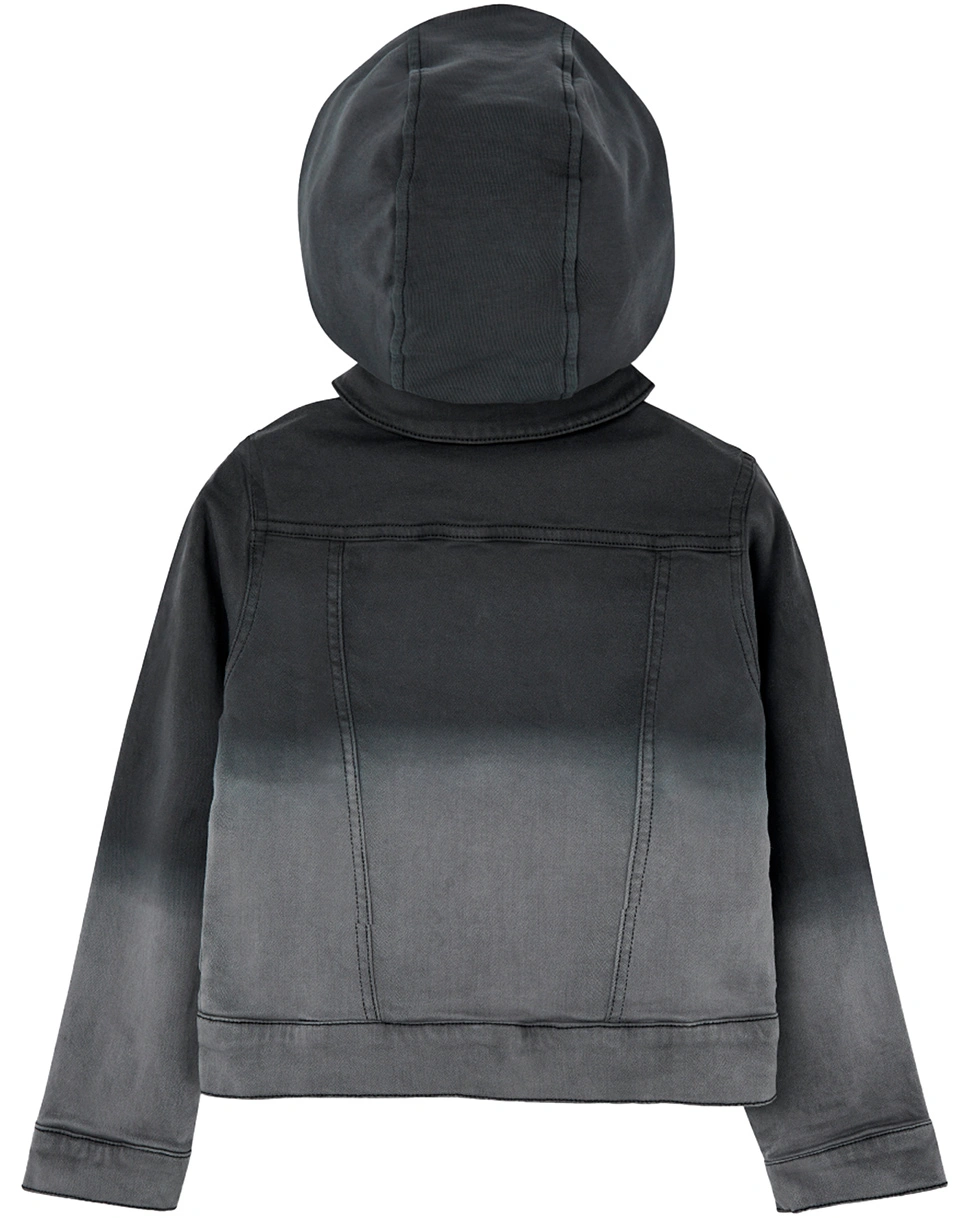 Jeansjacke HOOD in schwarz
