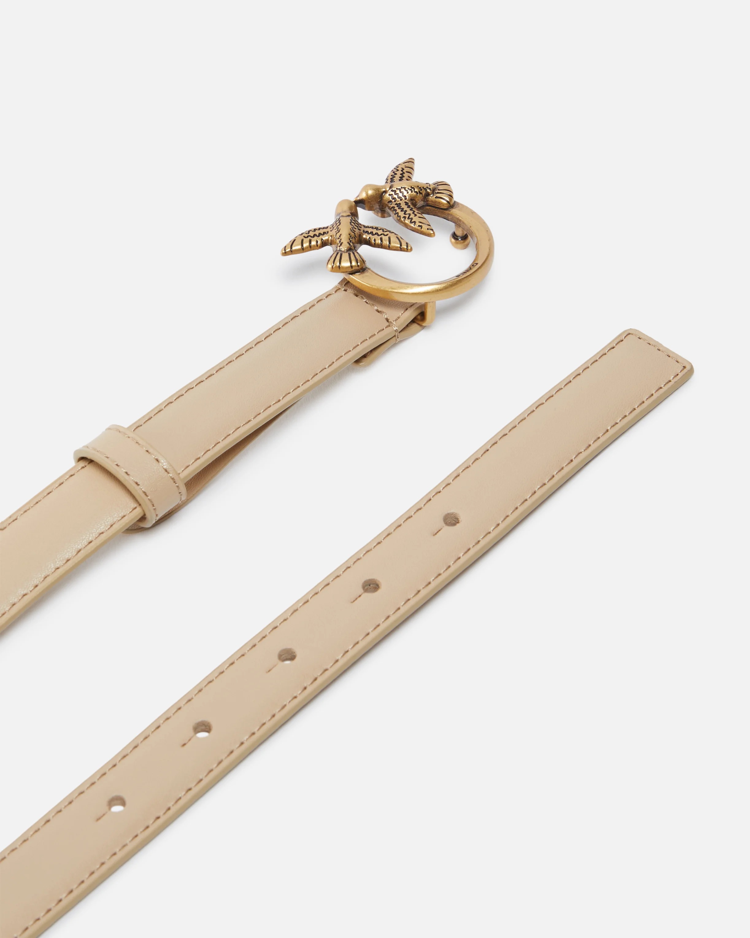 Fine ceinture love birds | Marron