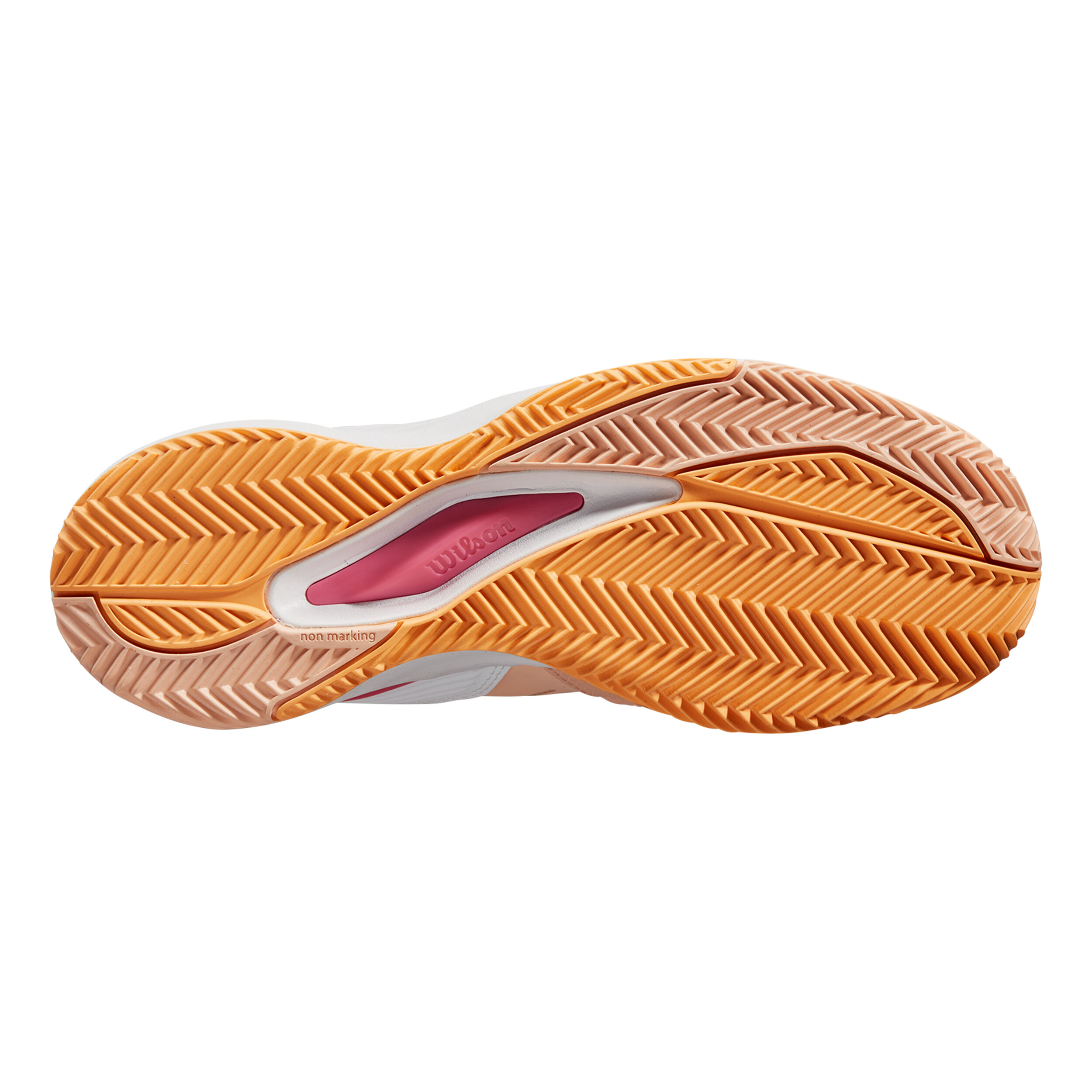 Wilson Rush Pro ACE CLY Chaussure Terre Battue Femmes - Abricot, Blanc