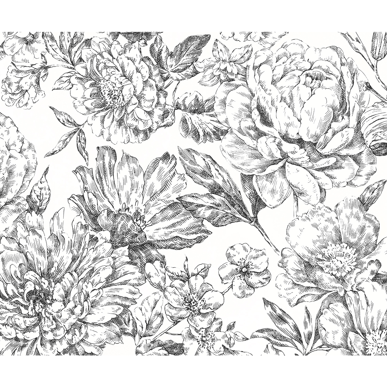 Vlies-Fototapete FLOWERBED - bunt - 300x250 cm