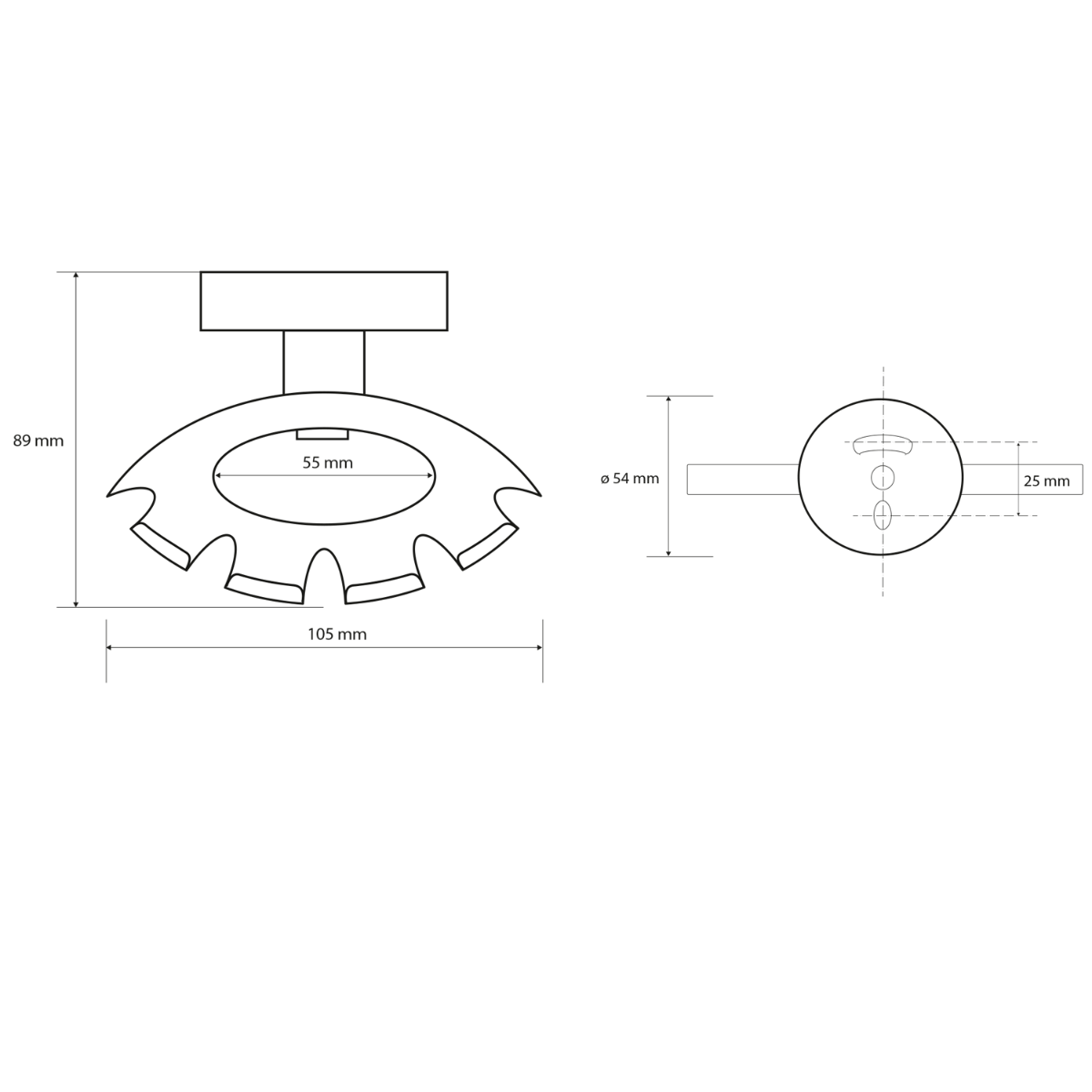 Sapho X-Round tandenborstelhouder zwart