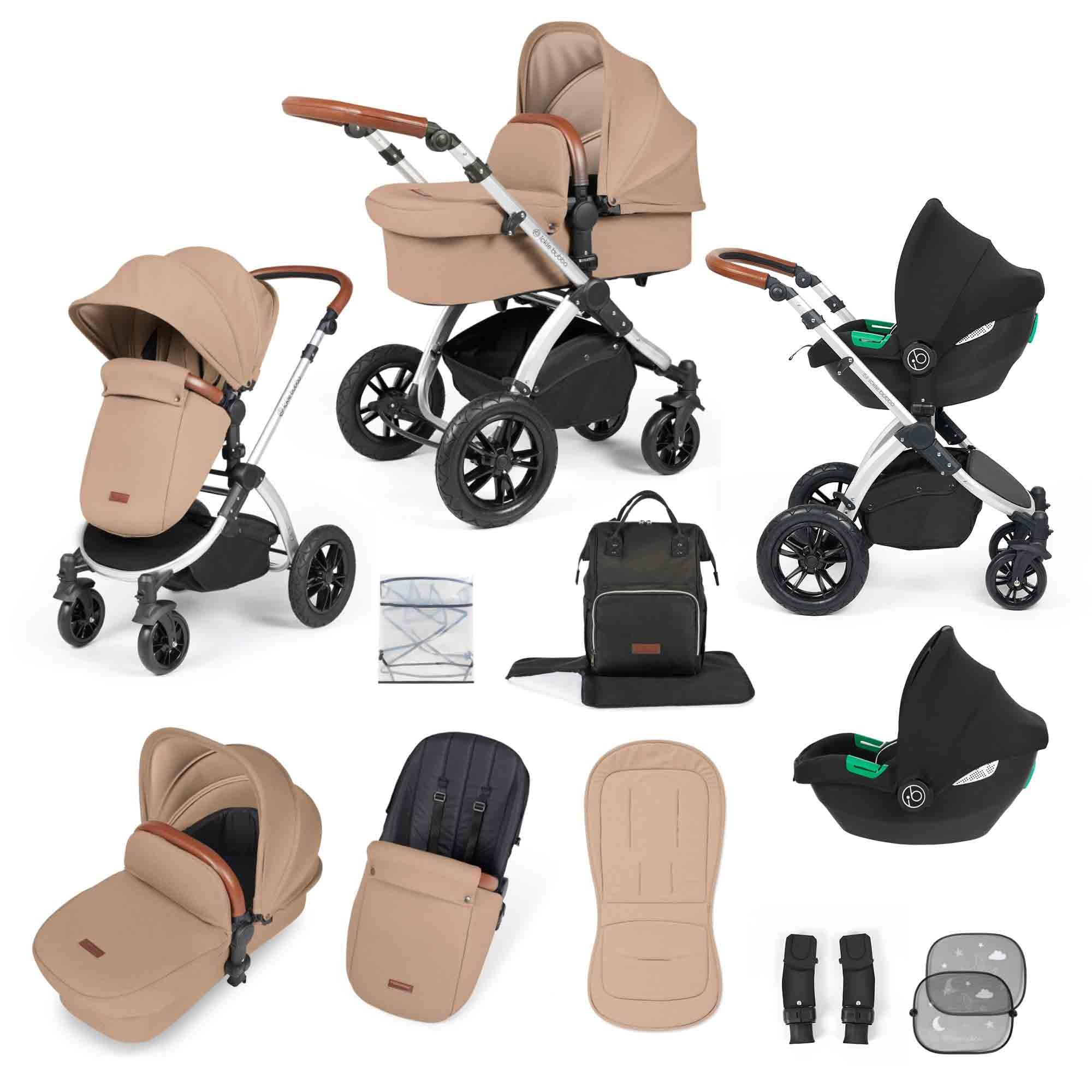 Système de voyage Stomp Luxe 3-en-1 i-Size avec siège auto Cirrus