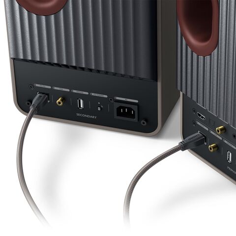 KEF K-Stream Cable – exclusieve Ethernet-kabel voor KEF-luidsprekers Zwart