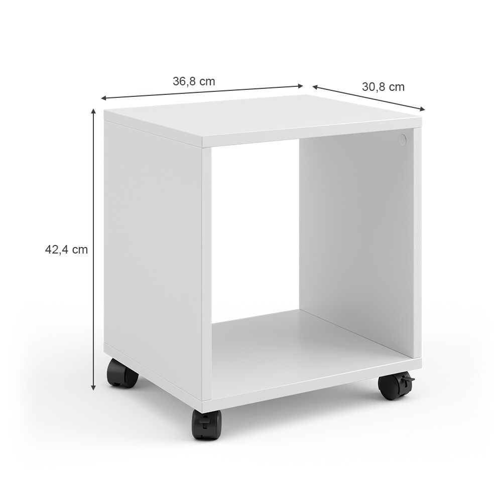 Vicco Rollcontainer für Faltbox Bürocontainer 1 Fach Aktenregal Büroregal Regal