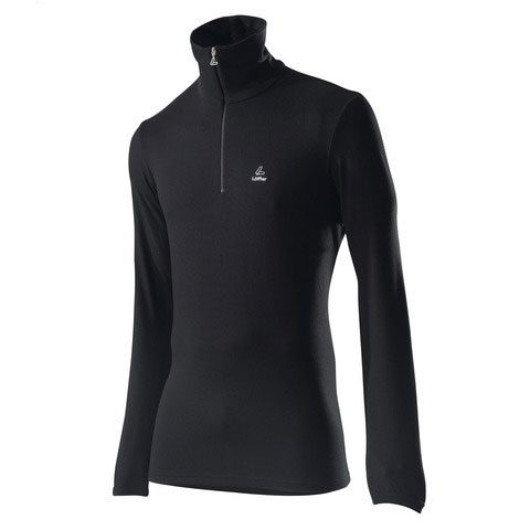 Löffler Transtex® Warm Zip Pullover Rollkragen Herren schwarz