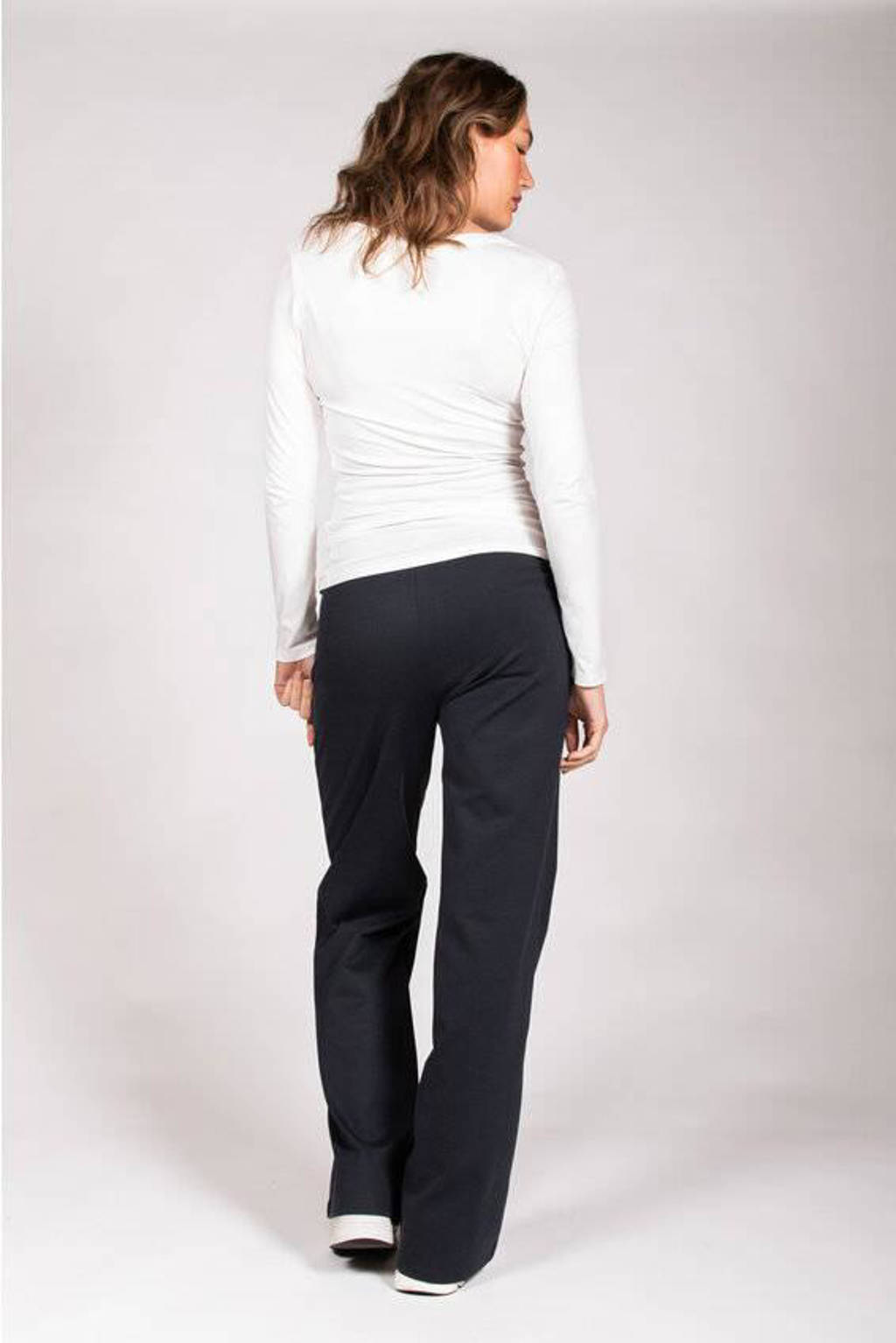 LOVE2WAIT low waist loose fit broek donkerblauw