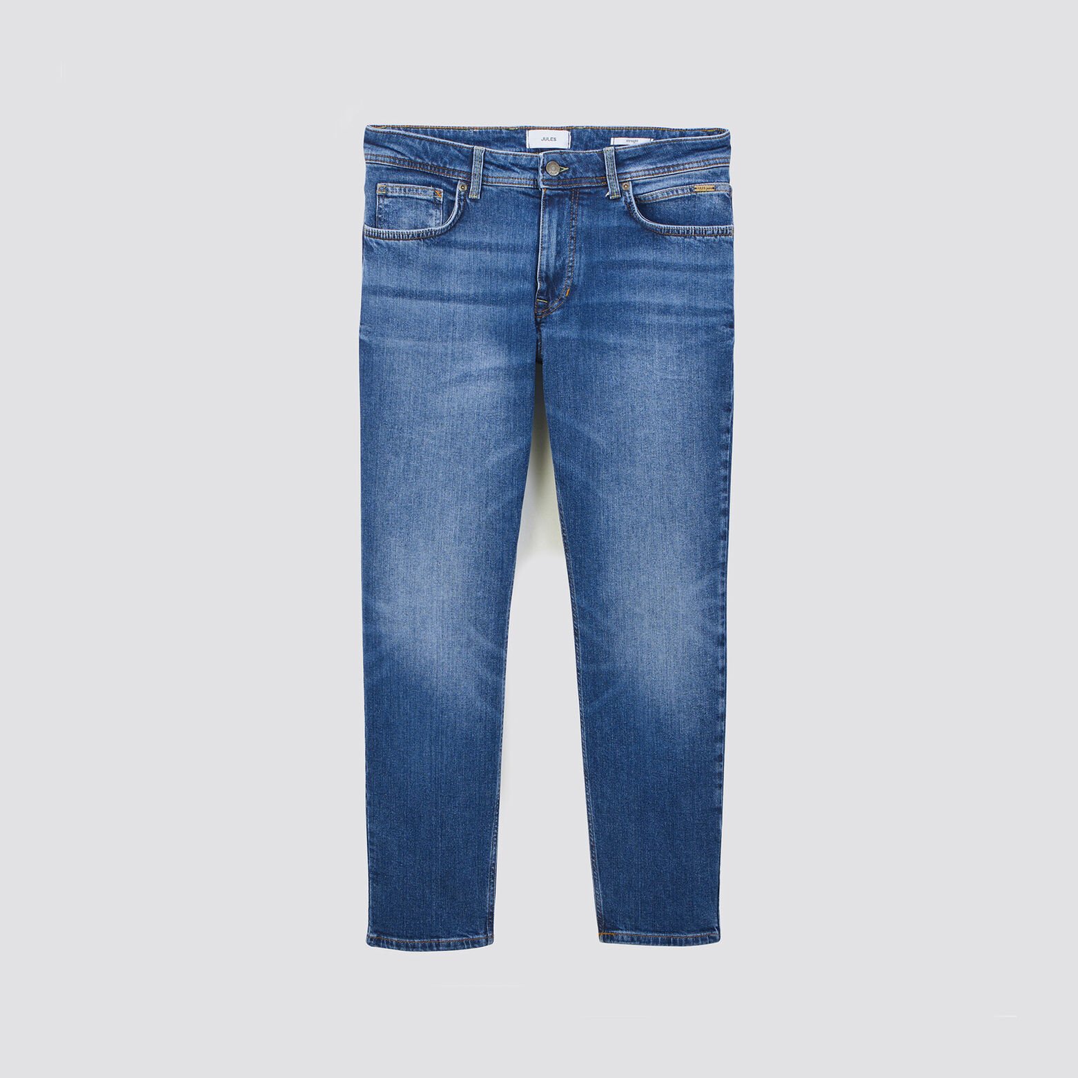 Jean straight 3 longueurs Bleu