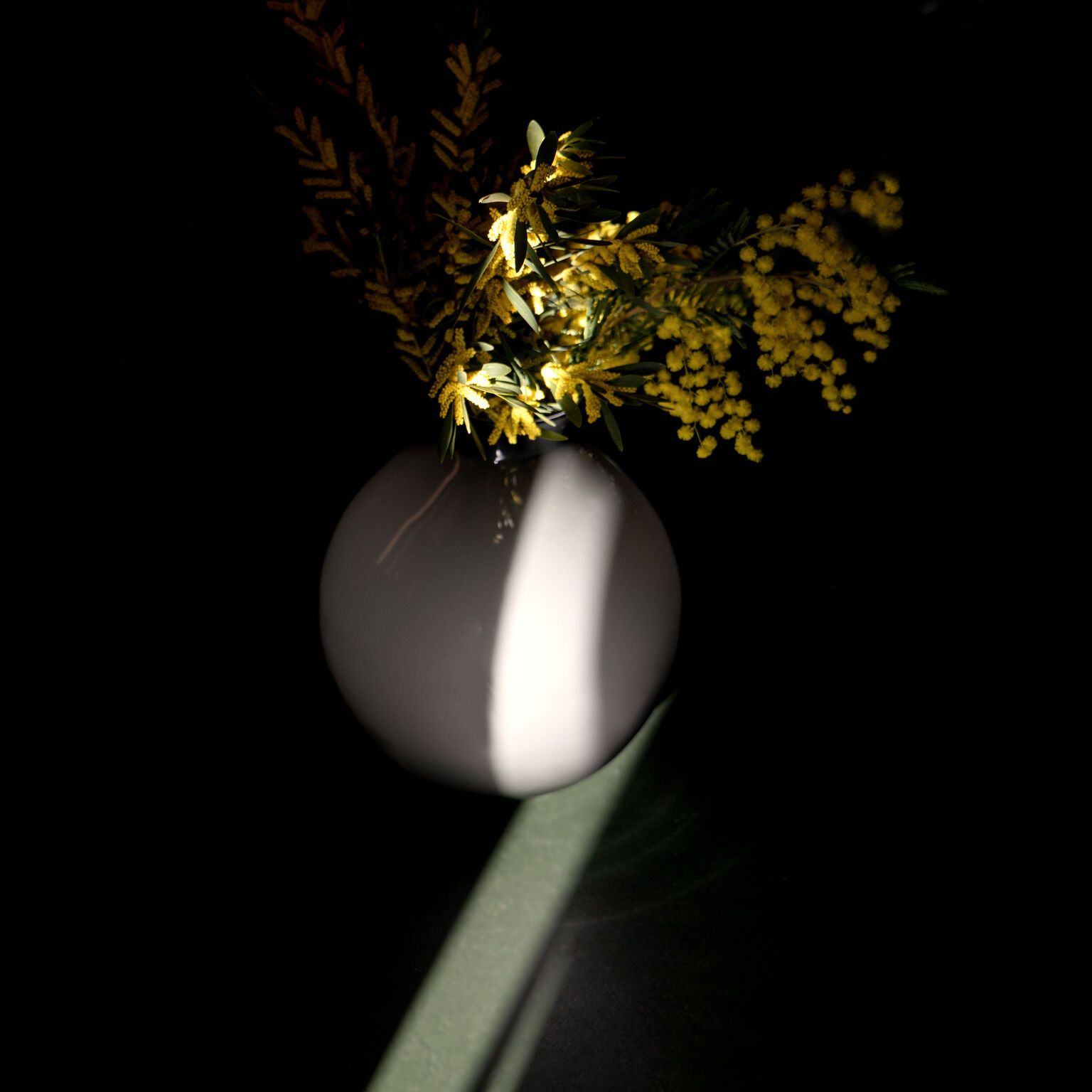 Silvana Grey - Glass Vase 33 cm