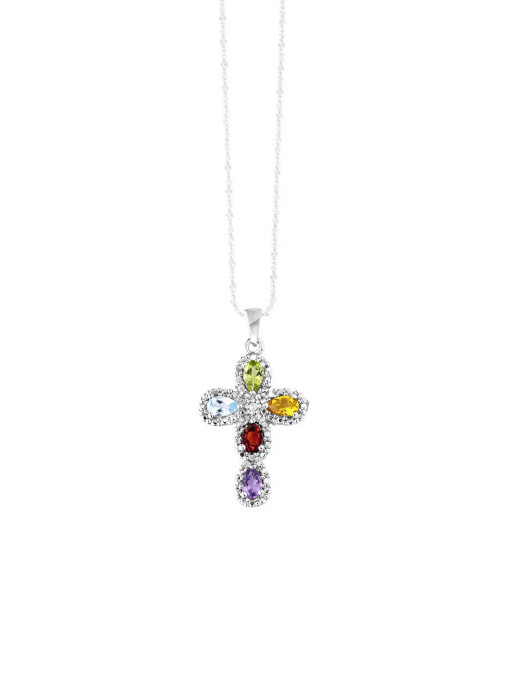 Eleganter Kreuz-Anhänger vmit Diamant