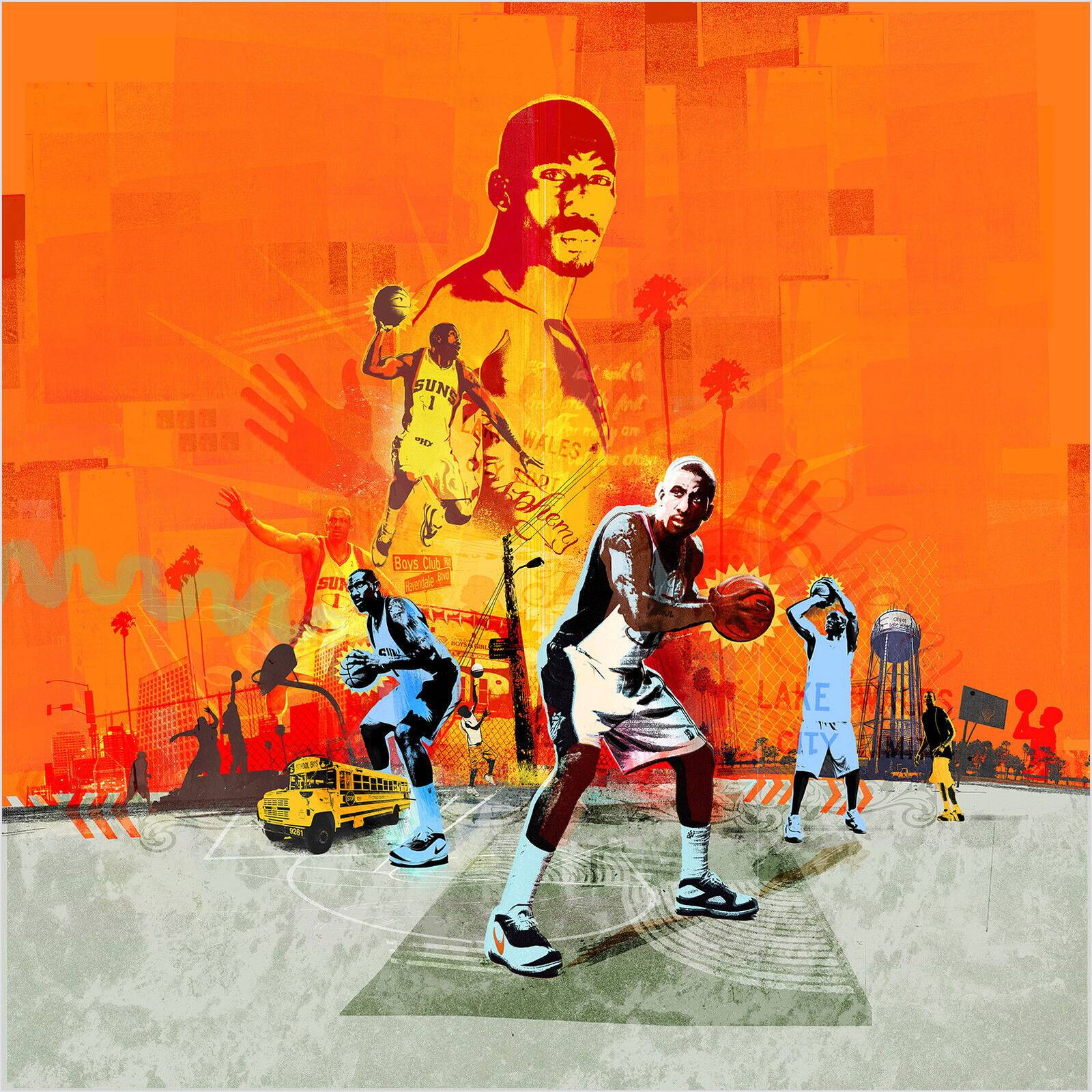 Street Hoops by Tim Marrs - Limited Edition. Edition of: 150. Signed.