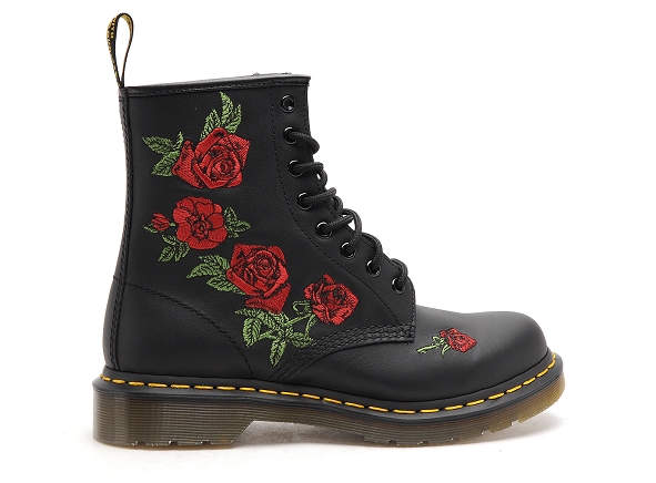 Dr martens boots bottine plates femme 1460 vonda noir