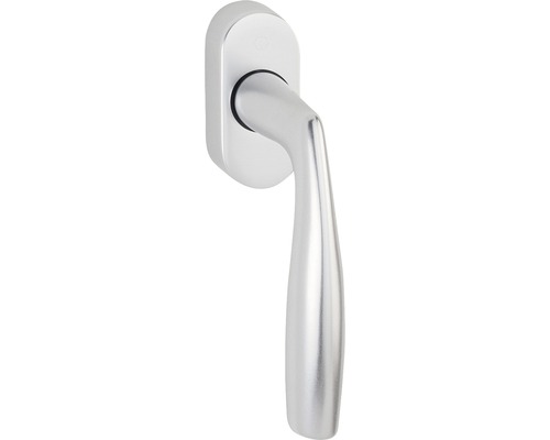 Aluminiumkleurige raamkruk voor ARON Passief (doornmaat 40 mm)
