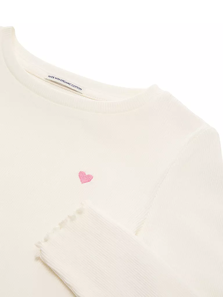 TOM TAILOR Mädchen Langarmshirt  weiss