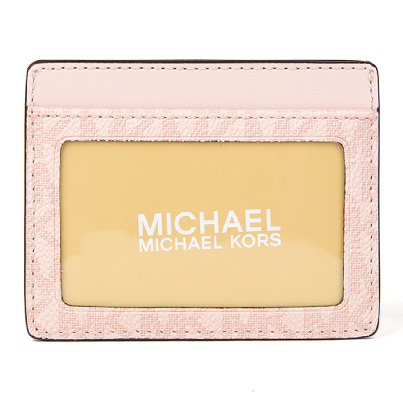 Michael Kors Porte-cartes grant format Jet Set Travel  rose poudré - 10x8 cm