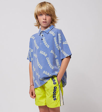 Bobo Choses T-Shirt - Polo - Wellenwaffel - Blau